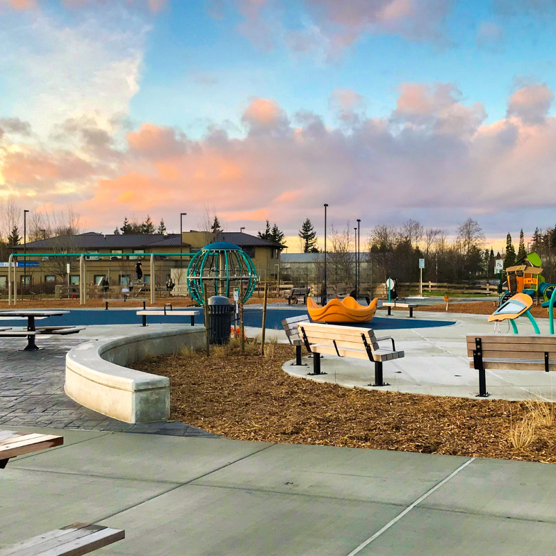 The Cordata Park playground in Bellingham, Washington.